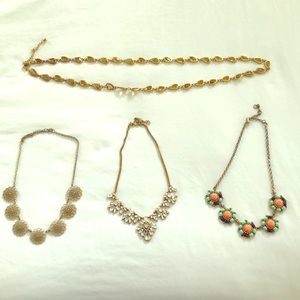Lot of 4 Statement Necklaces
